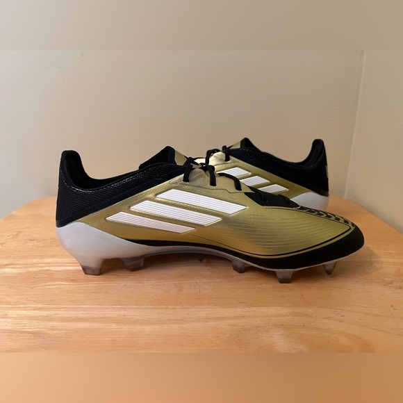 Adidas F50 Elite FG Messi Soccer Cleats US 7 (Women\'s 8) Gold Black IG6717